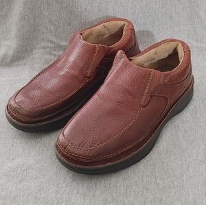 Drew Bexley Men's Size 8.5 6E Wide Leather Slip On Loafer Shoes #43919-60